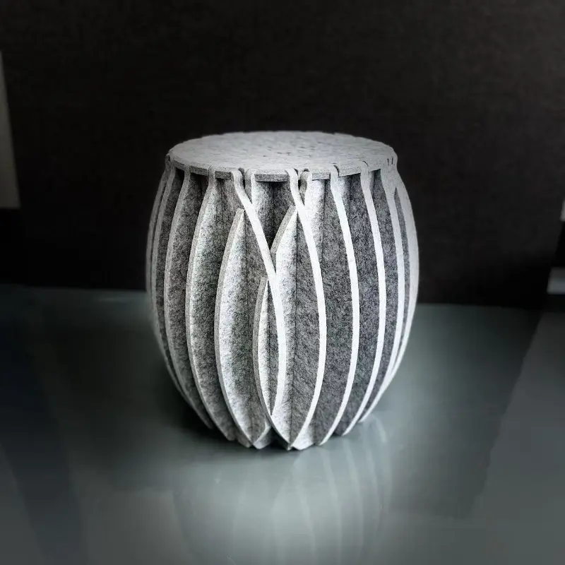 Felt Acoustic Stool untuk Ruang Lapang untuk Mengurangkan Bunyi dan Gema
